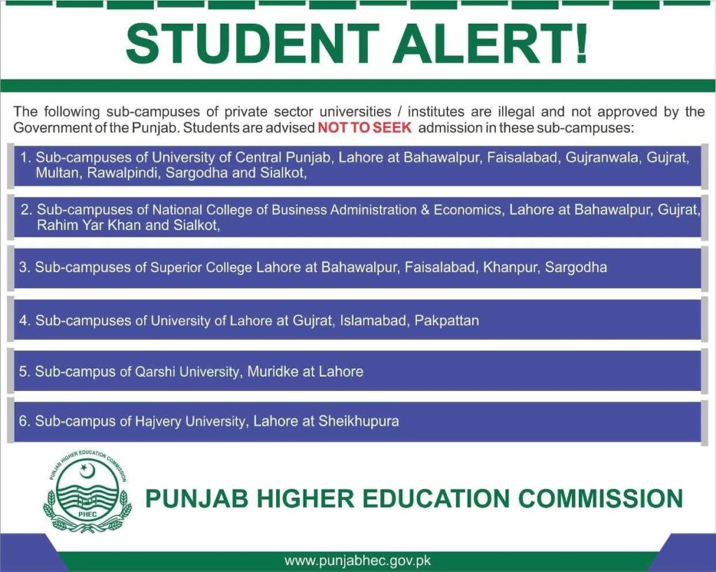hec-punjab-illegal-campuses-student-alert.
