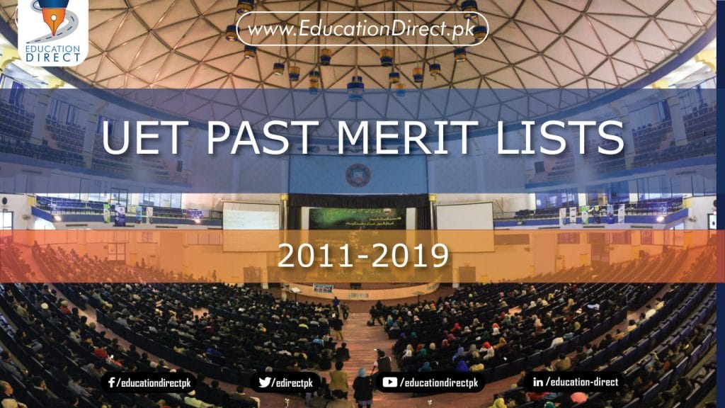 UET Past Merit List 2011-2019
