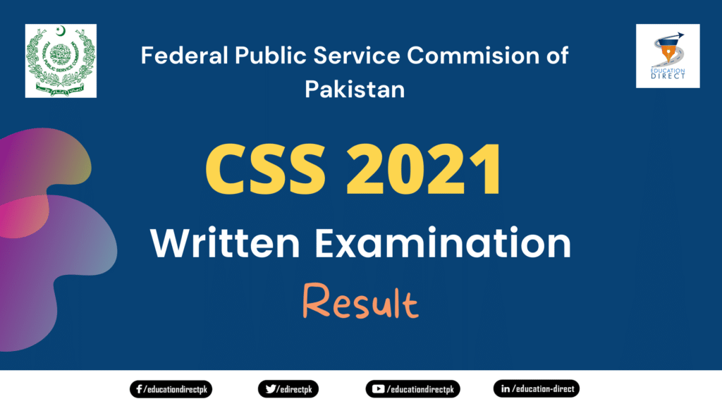 CSS 2021 Written Examination Result