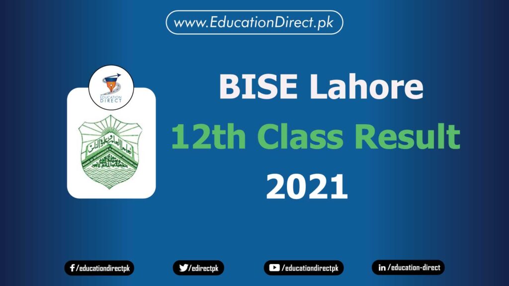 BISE Lahore 12th Class result 2021