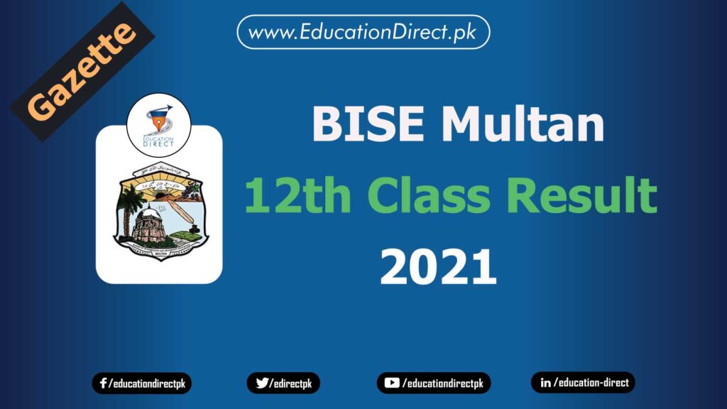 BISE Multan Result Gazette